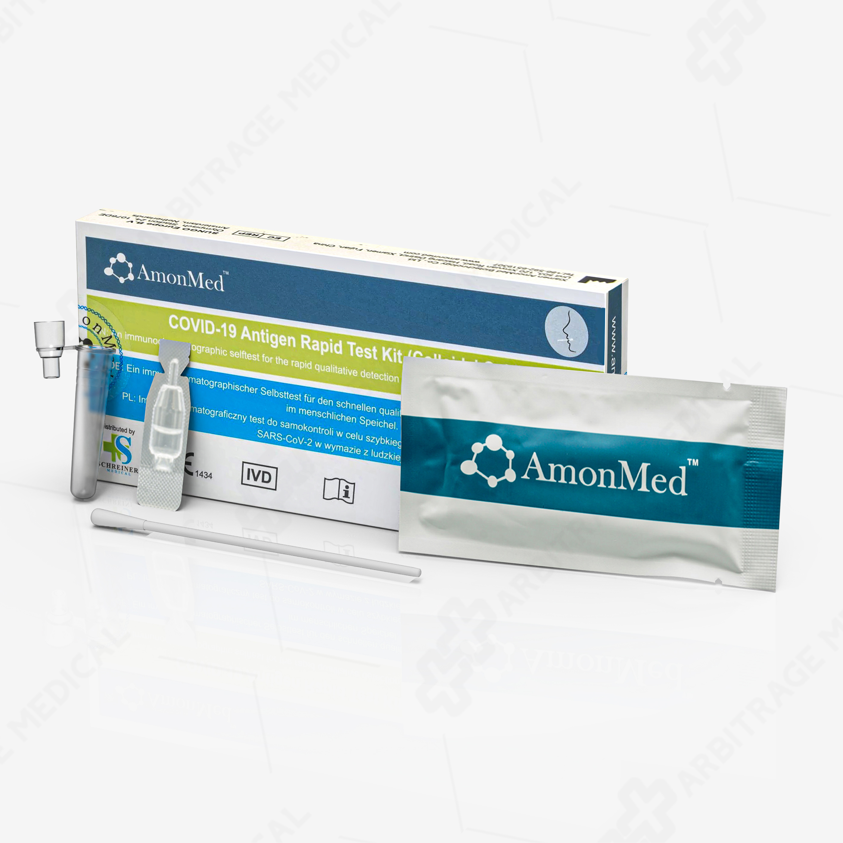 Antigentest Laien Lolly AMONMED 1er/5er Ab 0 Jahren zugelassen