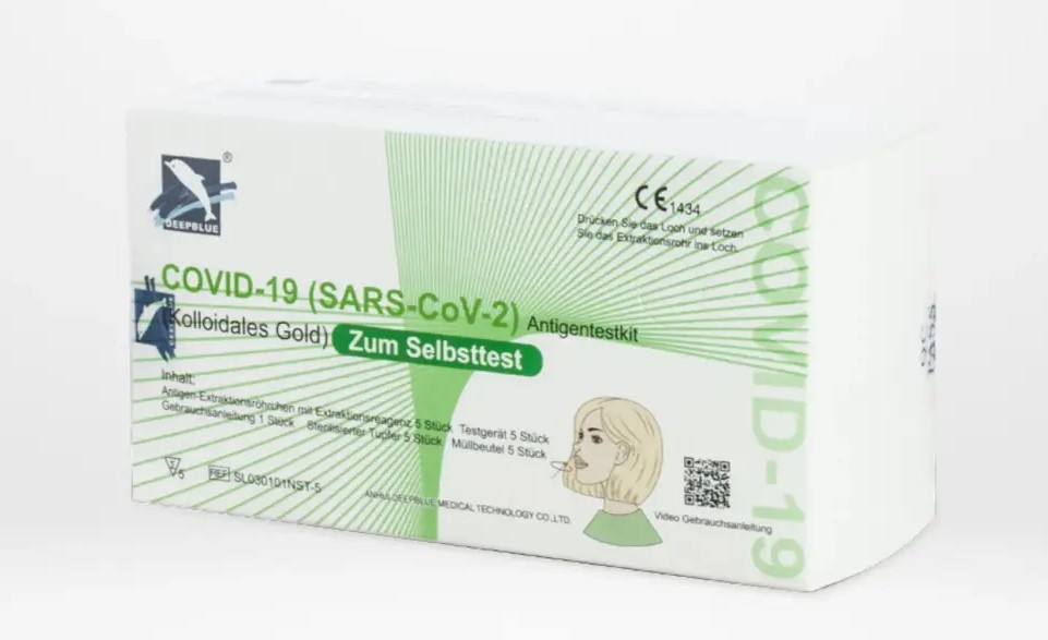 Antigentest Laien Lolly DEEPBLUE 5er MHD 01.01.2024 ABVERKAUF Stückpreis