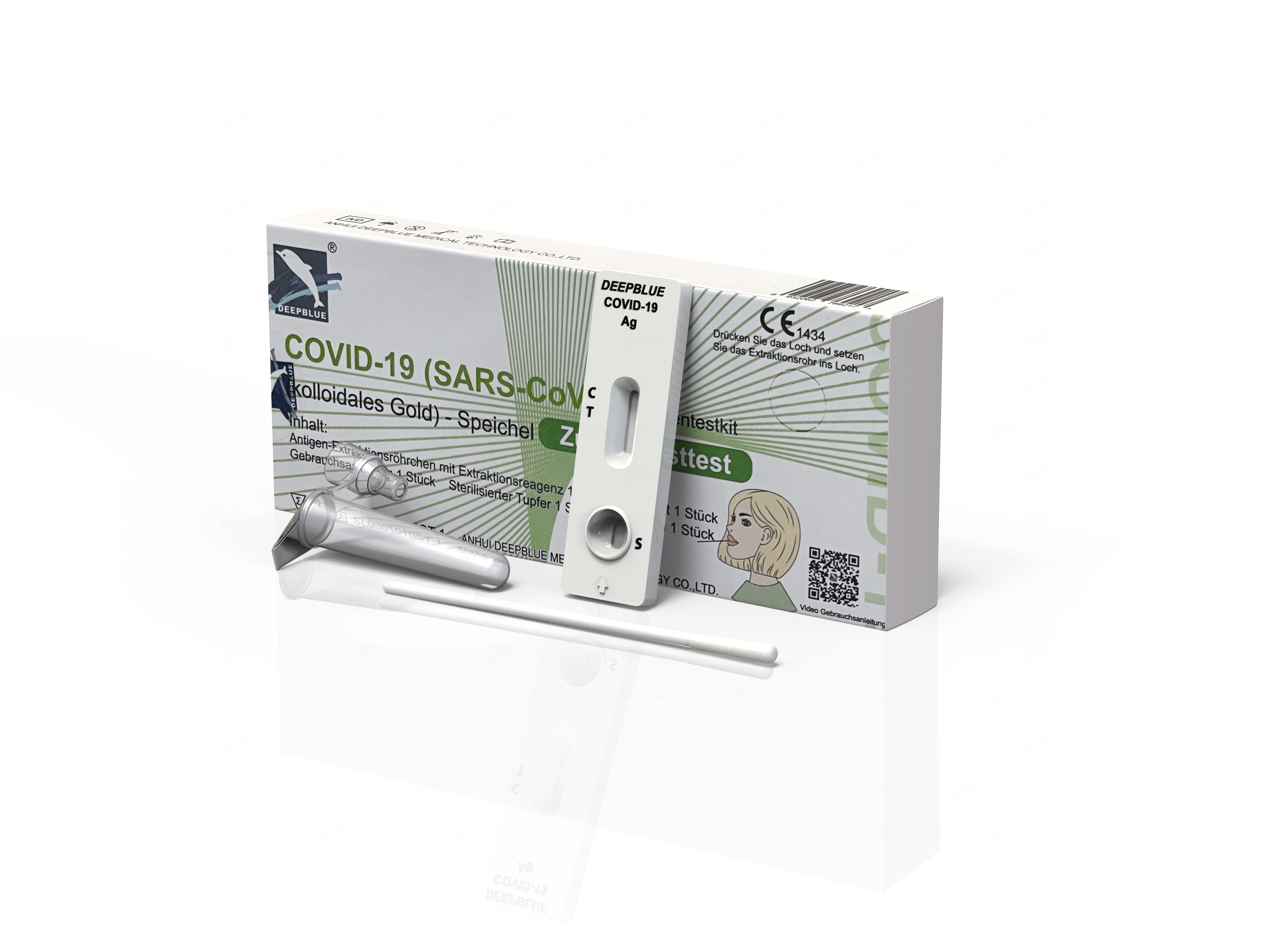 Antigentest Laien Lolly DEEPBLUE 1er 06/26 MHD Ab 0 Jahren zugelassen