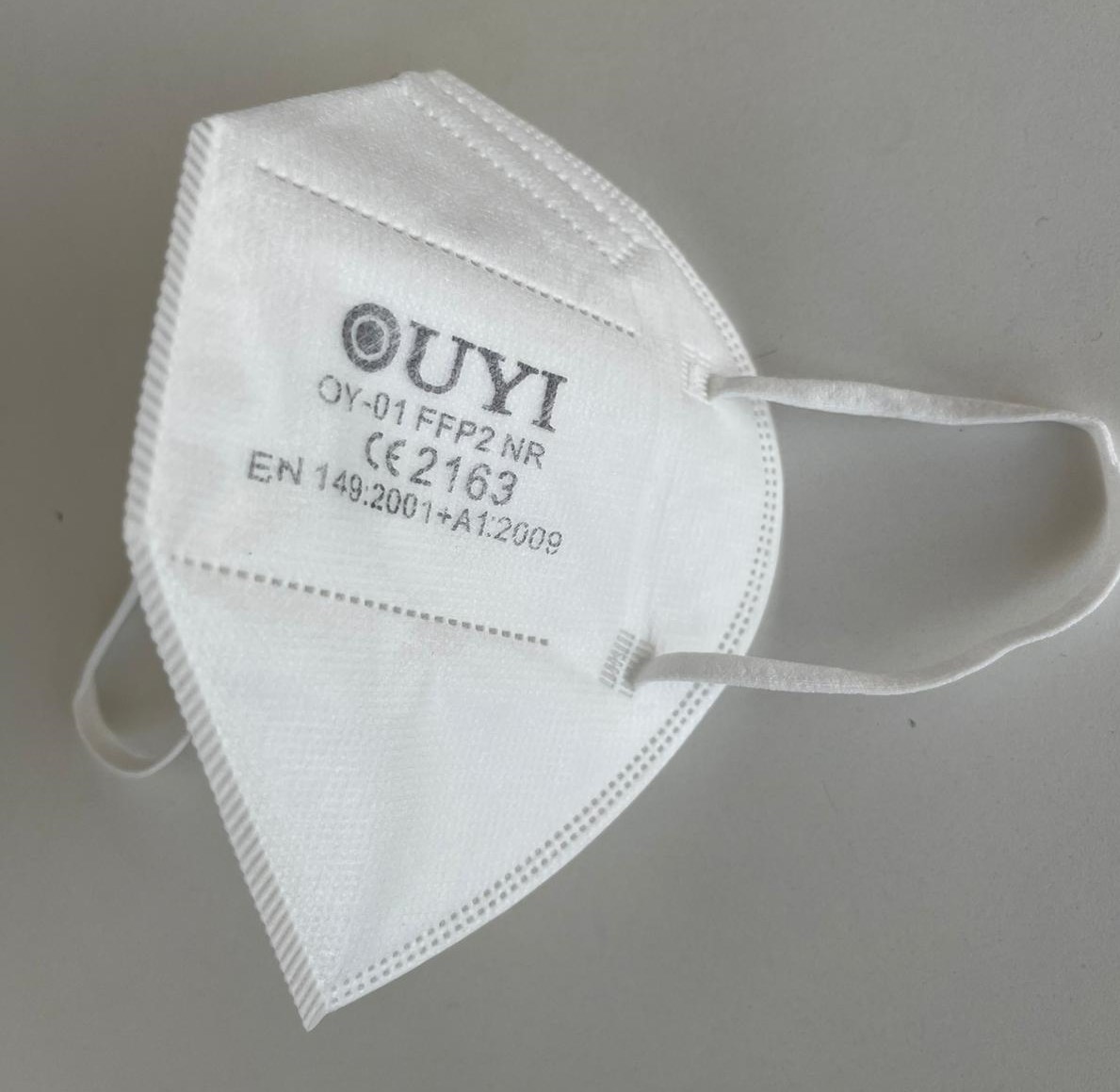 FFP2 Maske CE2163 UYI Weis EINZELN VERPACKT