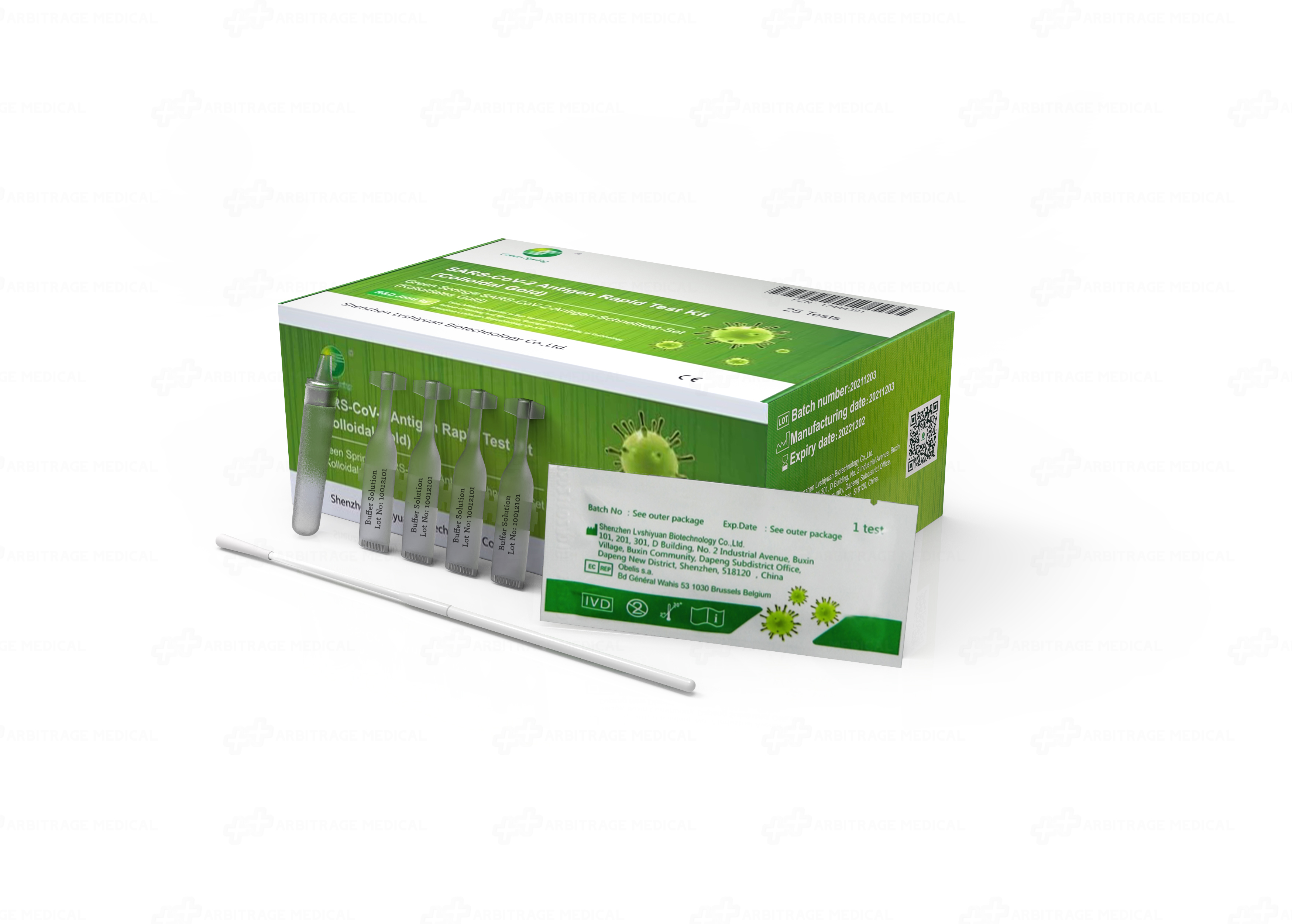Antigentest Profi GREEN SPRING 4in1 25er 10/2024 MHD